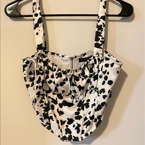 Corset Style Printed Tank